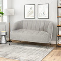 Christopher Knight Home Lupine Contemporary Fabric Loveseat with Hairpin Legs