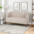 Christopher Knight Home Lupine Contemporary Fabric Loveseat with Hairpin Legs