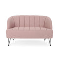 Christopher Knight Home Lupine Contemporary Fabric Loveseat with Hairpin Legs