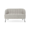 Christopher Knight Home Lupine Contemporary Fabric Loveseat with Hairpin Legs