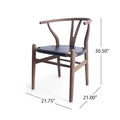 Set of 6 Gessford Ash Wood Dining Chairs by Christopher Knight Home