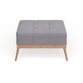 Christopher Knight Home Carson Lund Mid-Century Tufted Fabric Square Ottoman