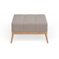 Christopher Knight Home Carson Lund Mid-Century Tufted Fabric Square Ottoman