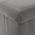 American Furniture Classics Foldable Tufted Storage Bench - Gunmetal Gray