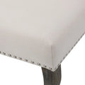 Set of 2 Niclas Wingback Studded Fabric Accent Chairs by Christopher Knight Home