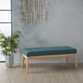 Christopher Knight Home Saxon Mid-Century Tufted Fabric Ottoman Bench - 43" L x 15.75" W x 17" H