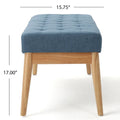 Christopher Knight Home Saxon Mid-Century Tufted Fabric Ottoman Bench - 43" L x 15.75" W x 17" H