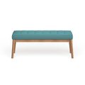 Christopher Knight Home Saxon Mid-Century Tufted Fabric Ottoman Bench - 43" L x 15.75" W x 17" H