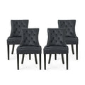 Set of 4 Contemporary Tufted Dining Chairs - Hayden Collection by Christopher Knight Home