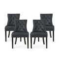 Set of 4 Contemporary Tufted Dining Chairs - Hayden Collection by Christopher Knight Home