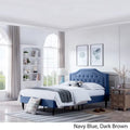 Christopher Knight Home Elinor Queen Upholstered Platform Bed