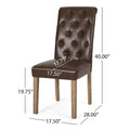 Set of 6 Aruda Upholstered Dining Chairs by Christopher Knight Home
