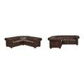 Gdansk 5-Person L-Shaped Chesterfield Sectional Sofa