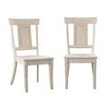 Set of 2 Ronda Wooden Dining Chairs with Panel Back