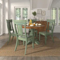 Set of 2 Ronda Wooden Dining Chairs with Panel Back