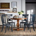 Set of 2 Ronda Wooden Dining Chairs with Panel Back