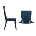 Set of 2 Ronda Wooden Dining Chairs with Panel Back