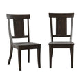 Set of 2 Ronda Wooden Dining Chairs with Panel Back