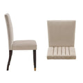 Noricum Velvet Channel-Back Dining Chair Set (2 Pieces)