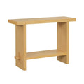 Nathan James Virgo Farmhouse 2-Tier Console Table with Wire-Brushed Wood Finish