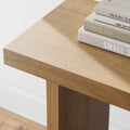 Nathan James Virgo Farmhouse 2-Tier Console Table with Wire-Brushed Wood Finish