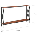 Tucson Console Table with Shelf by Convenience Concepts