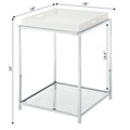 Palm Beach End Table with Shelf and Detachable Trays by Convenience Concepts