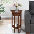 American Heritage Wedge End Table with Shelf by Convenience Concepts