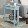 American Heritage Wedge End Table with Shelf by Convenience Concepts