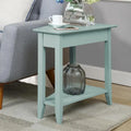 American Heritage Wedge End Table with Shelf by Convenience Concepts