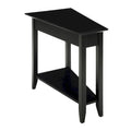 American Heritage Wedge End Table with Shelf by Convenience Concepts