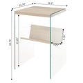 SoHo Glass End Table with Shelf by Convenience Concepts