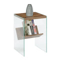 SoHo Glass End Table with Shelf by Convenience Concepts