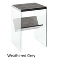 SoHo Glass End Table with Shelf by Convenience Concepts