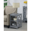 Convenience Concepts Town Square End Table Featuring Shelves