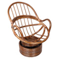 Bali Rattan Swivel Rocking Chair with Durable All-Weather Cushion