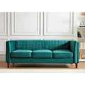 Square Design Sofa with Line Tufting