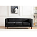 Square Design Sofa with Line Tufting