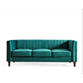 Square Design Sofa with Line Tufting