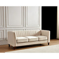 Square Design Sofa with Line Tufting