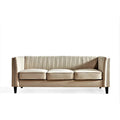 Square Design Sofa with Line Tufting