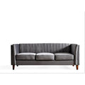 Square Design Sofa with Line Tufting