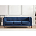 Square Design Sofa with Line Tufting