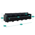 Convertible DIY Modular Sleeper Sectional Sofa Collection with Storage Seats - Perfect for Your Living Room