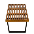 Nelson Wood Slate Bench - 48" Length, 14.5" Height, 18.5" Depth