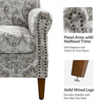 Giampiero Upholstered Wooden Armchair with Nailhead Accents by HULALA HOME