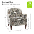 Giampiero Upholstered Wooden Armchair with Nailhead Accents by HULALA HOME