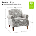 Giampiero Upholstered Wooden Armchair with Nailhead Accents by HULALA HOME
