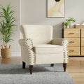 Nailhead Trimmed Living Room Armchair - Dimensions: 29.9W x 29.9H x 32.9D