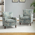 Set of 2 Samouel Contemporary Floral Wingback Armchairs by HULALA HOME